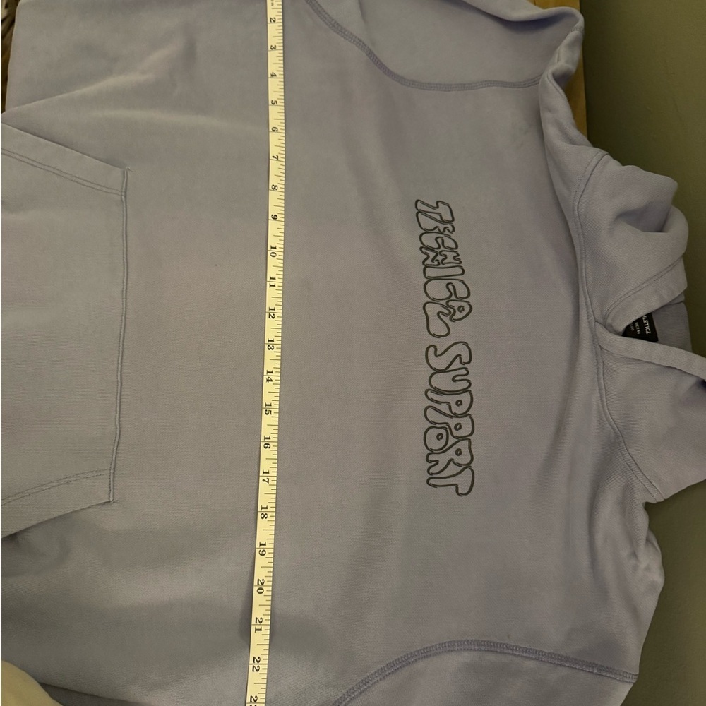 Zara Athleticz Light Gray/Blue Purple Pullover Hoodie - Picture 5 of 10
